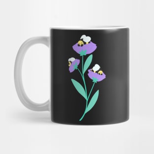 Bees and flowers Mug